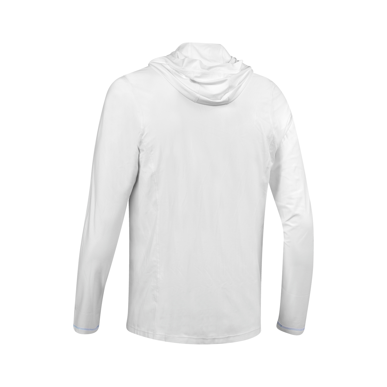 Lycra Hoody w/zip men LS white/blue Lycra Hoody w/zip men LS white/blue