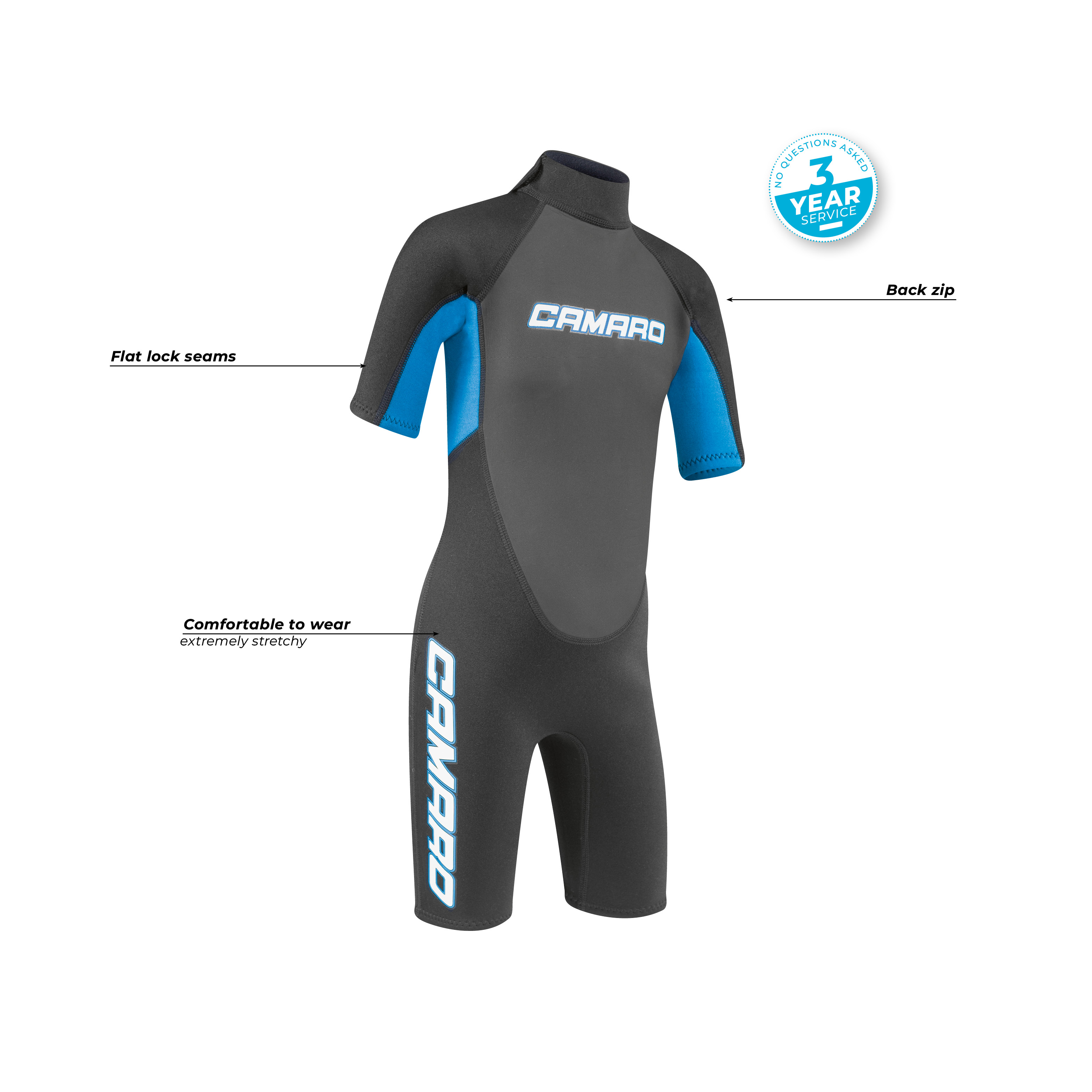 Junior Flex Shorty black/blue